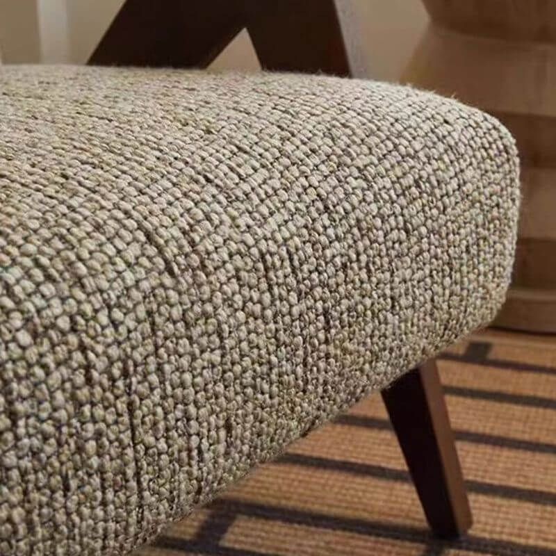 Contemporary Ash Wood Tight Back Accent Chair