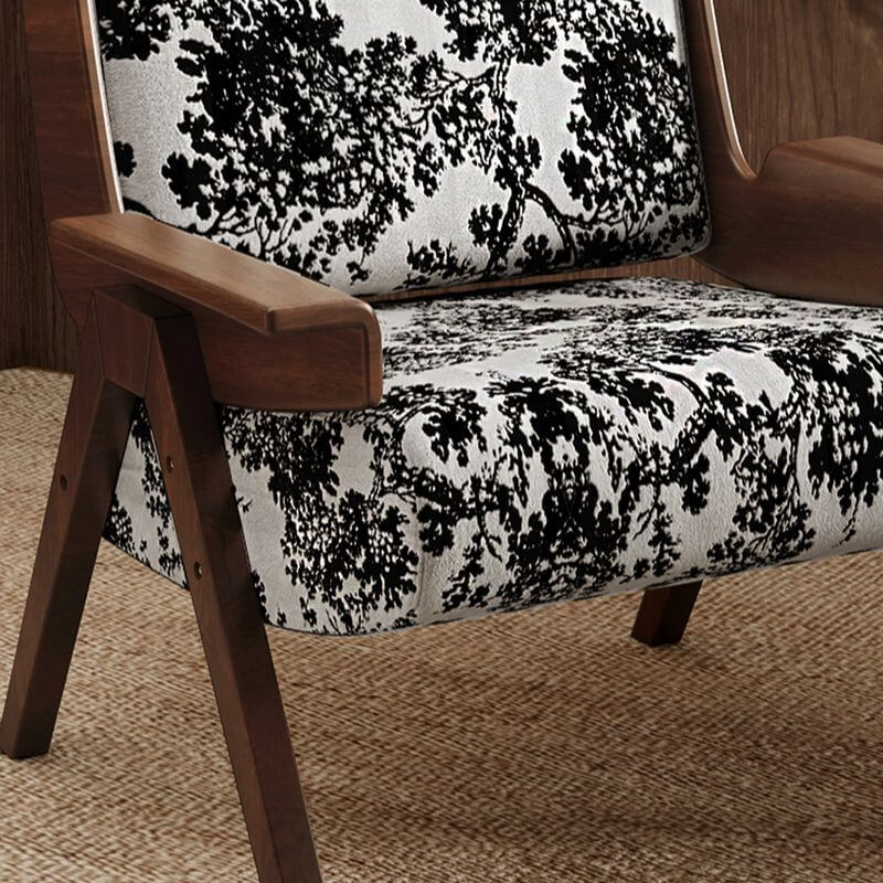 Olive Green Modern Accent Armchair