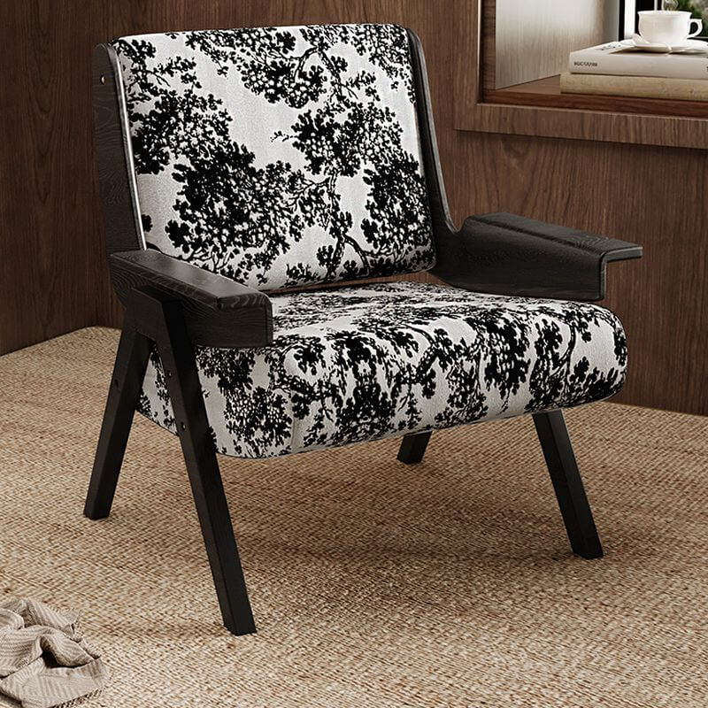 Olive Green Modern Accent Armchair