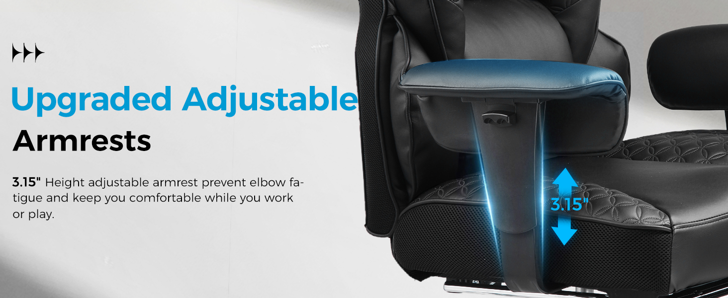Height-adjustable armrests