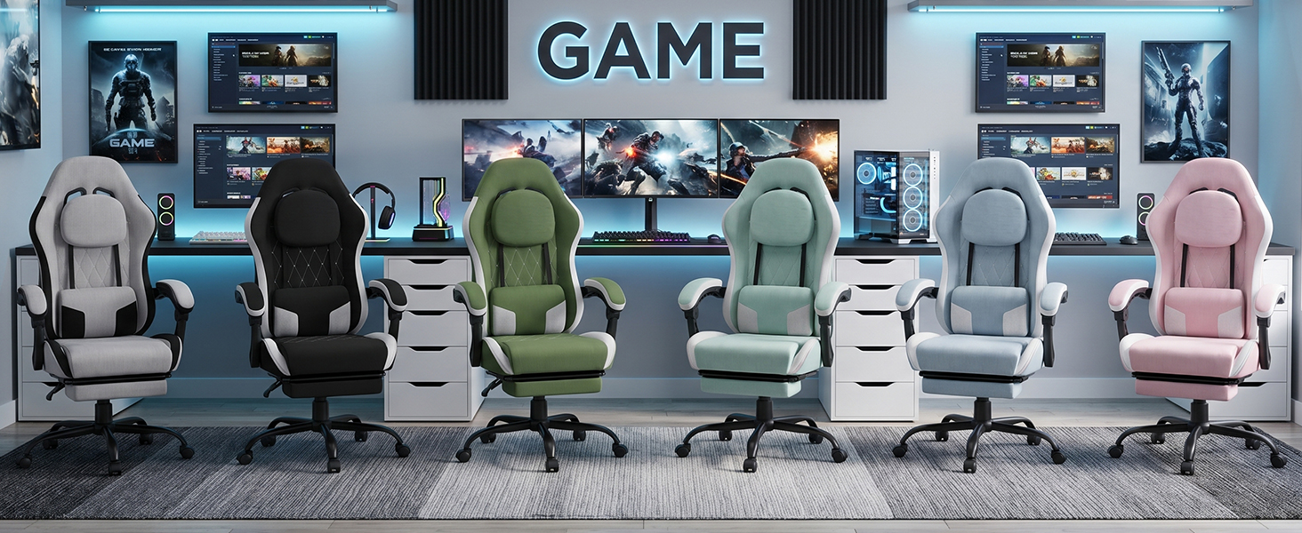 gaming chair with footrest big and tall gaming chair for adults