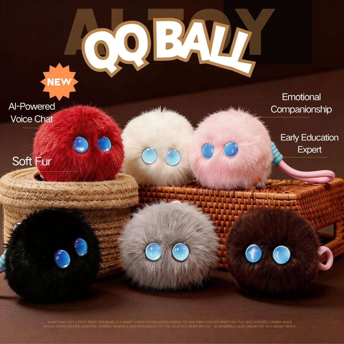 AI Interactive Plush Companion Robot