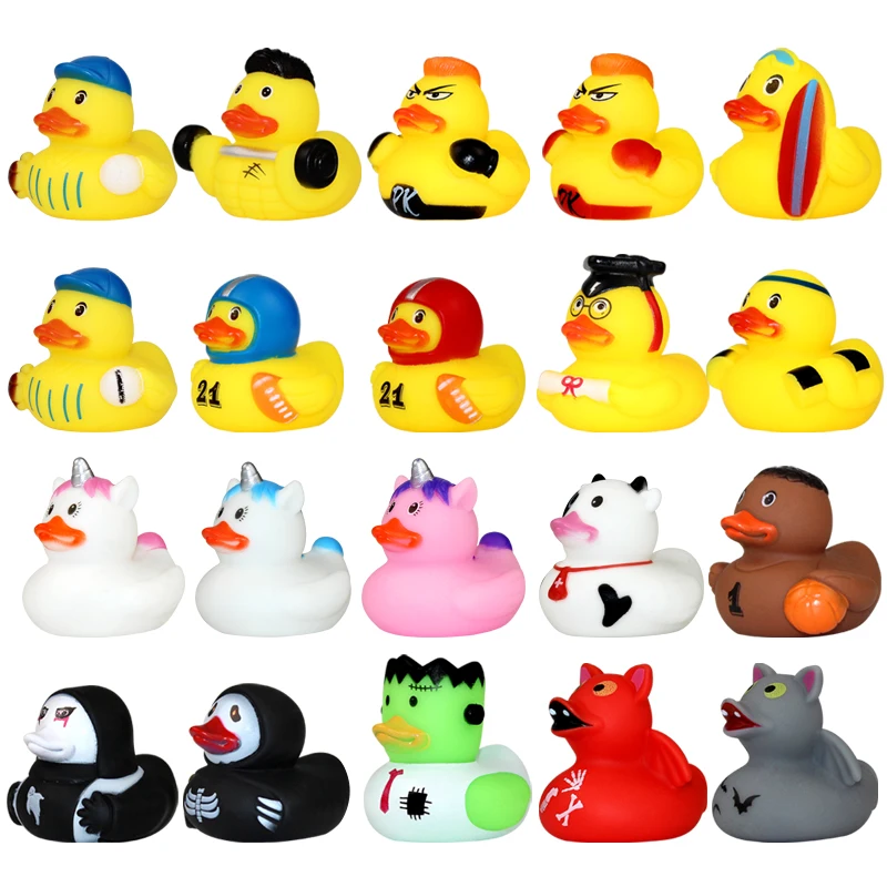 2-Inch Christmas & Halloween Rubber Ducks