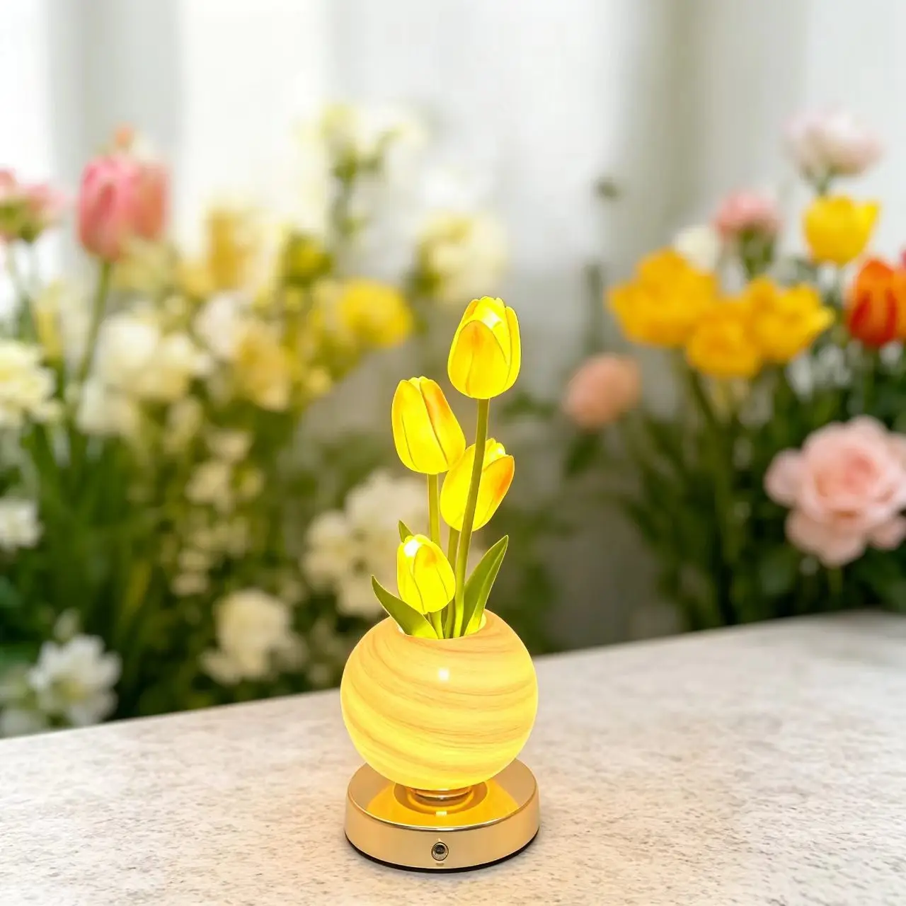 Mini Floral Table Night Light