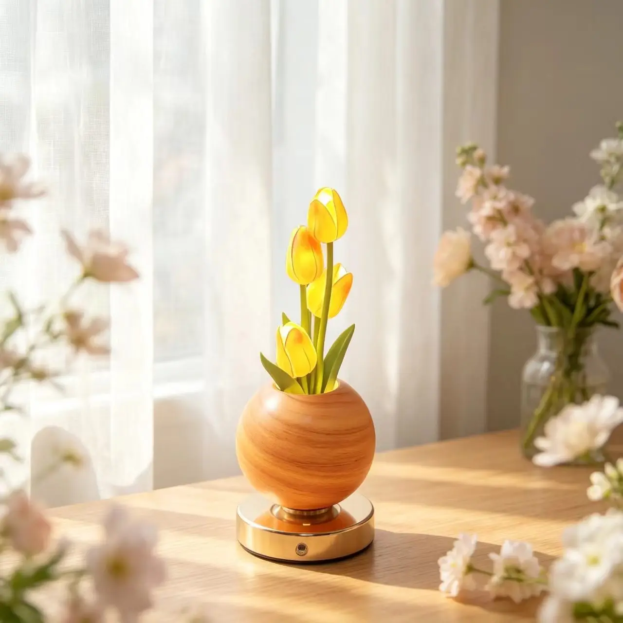 Mini Floral Table Night Light