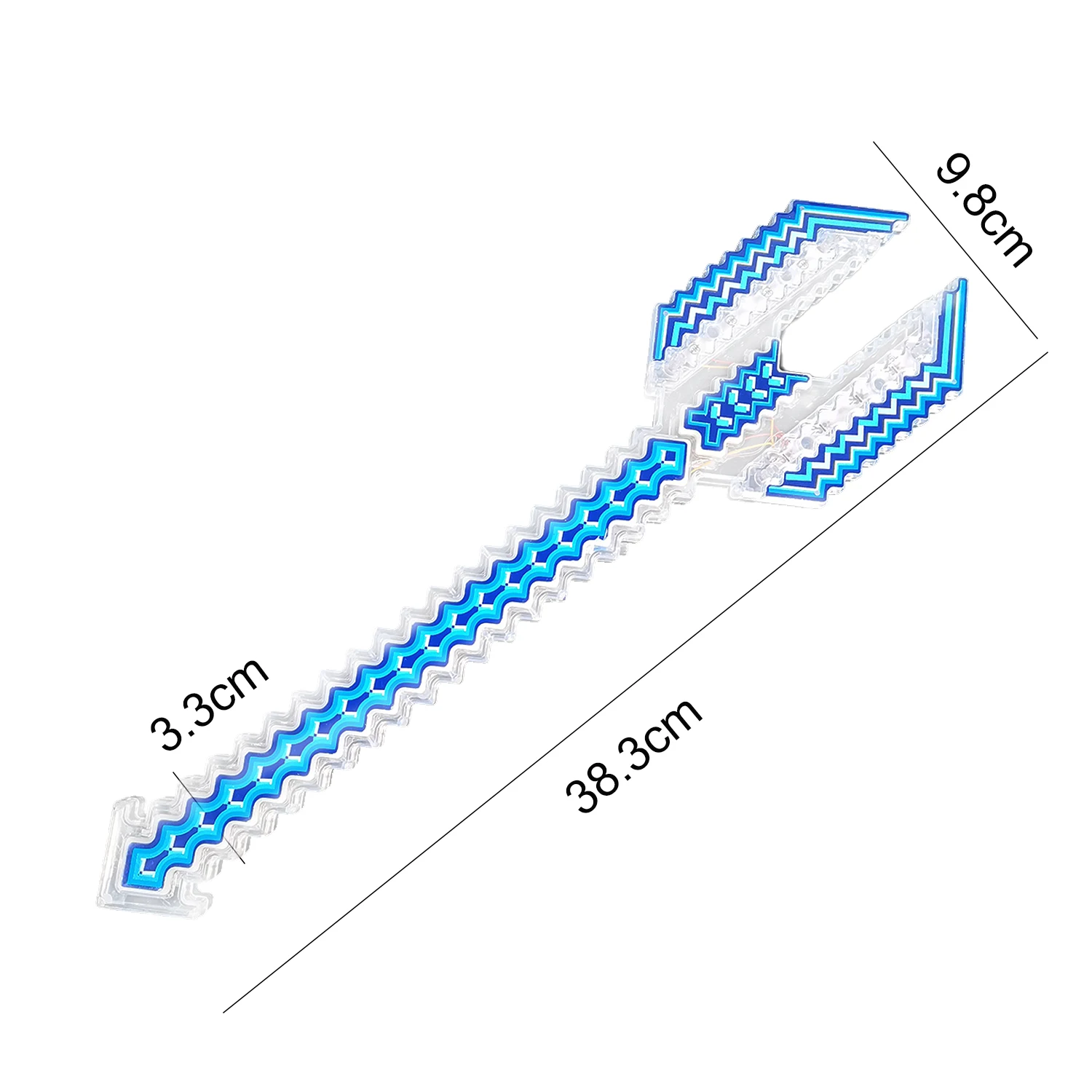 LED Pixel Trident Light-Up Party Toy