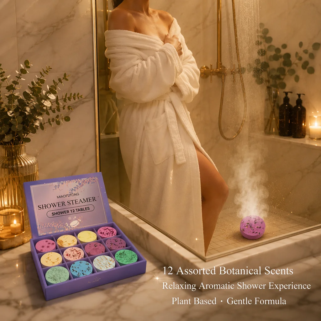 Floral Shower Steamers Gift Set – 12 Pack