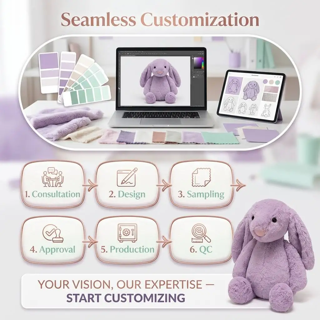 Custom Interactive Plush Bear with Light-Up Heart