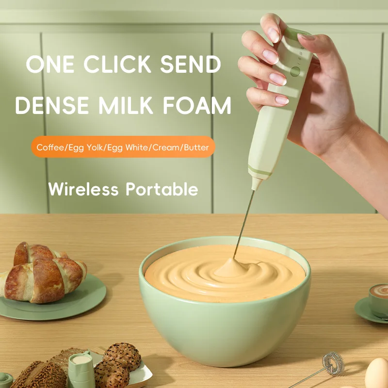 Handheld Electric Milk Frother – USB Rechargeable