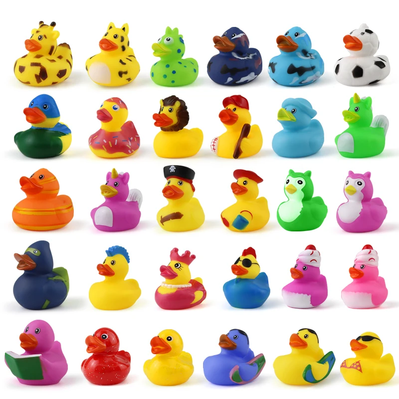 2-Inch Christmas & Halloween Rubber Ducks