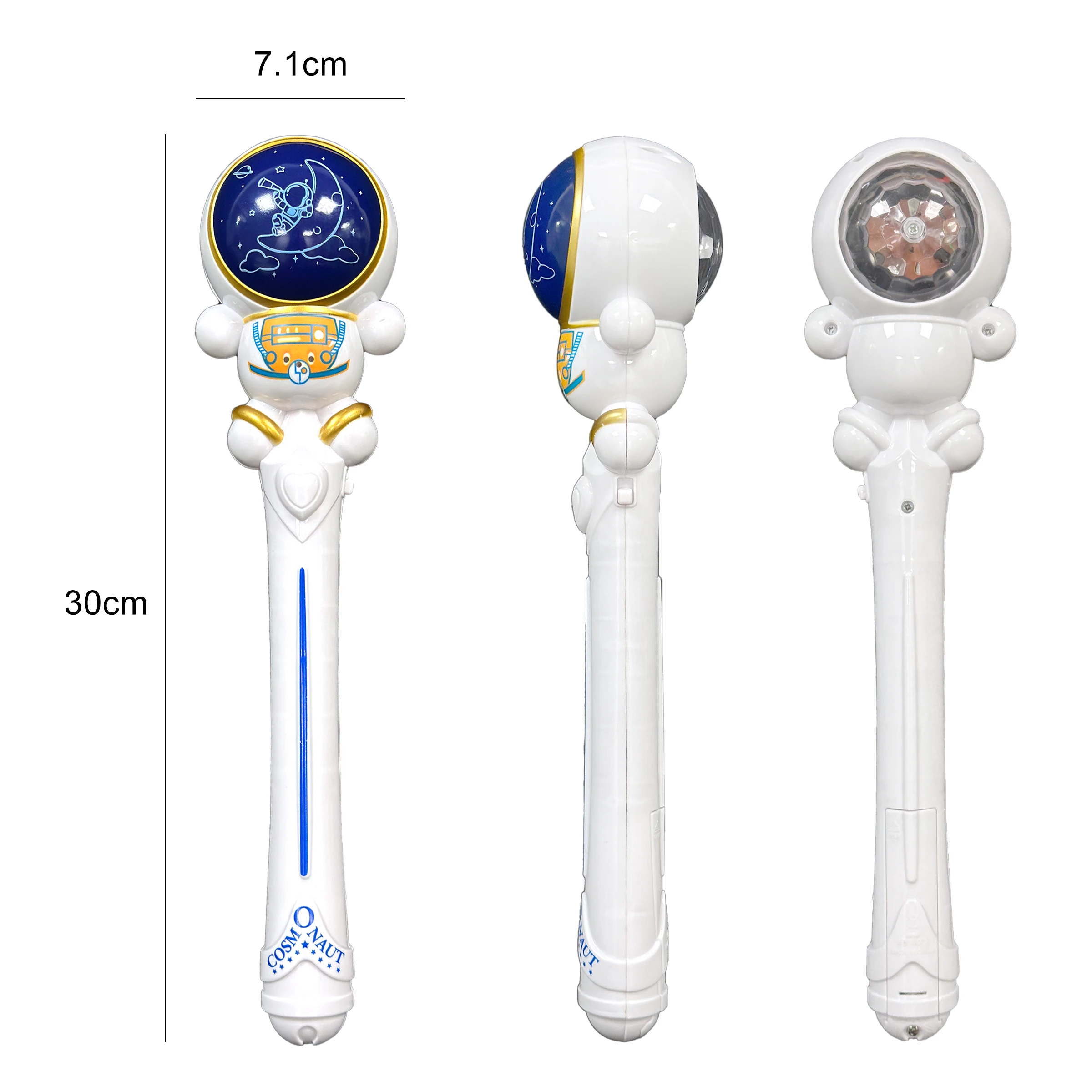 11.8-Inch LED Astronaut Spinning Projection Wand