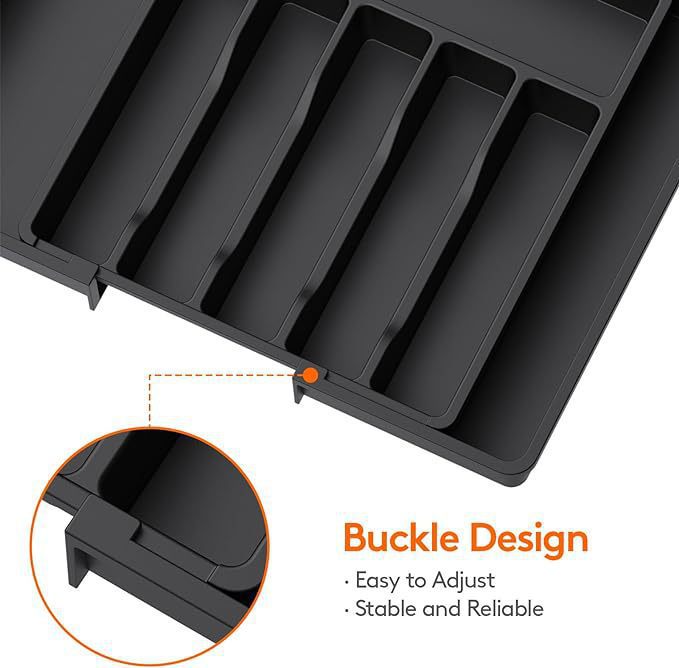 Drawer storage and organizing box, separated kitchen utensil storage box