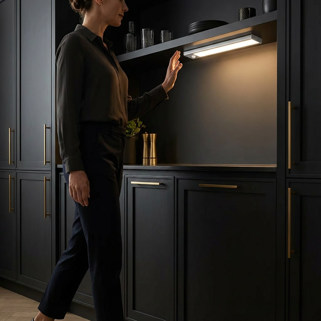 Wireless LED Under-Cabinet Light with Motion Sensor – Magnetic & Dimmable