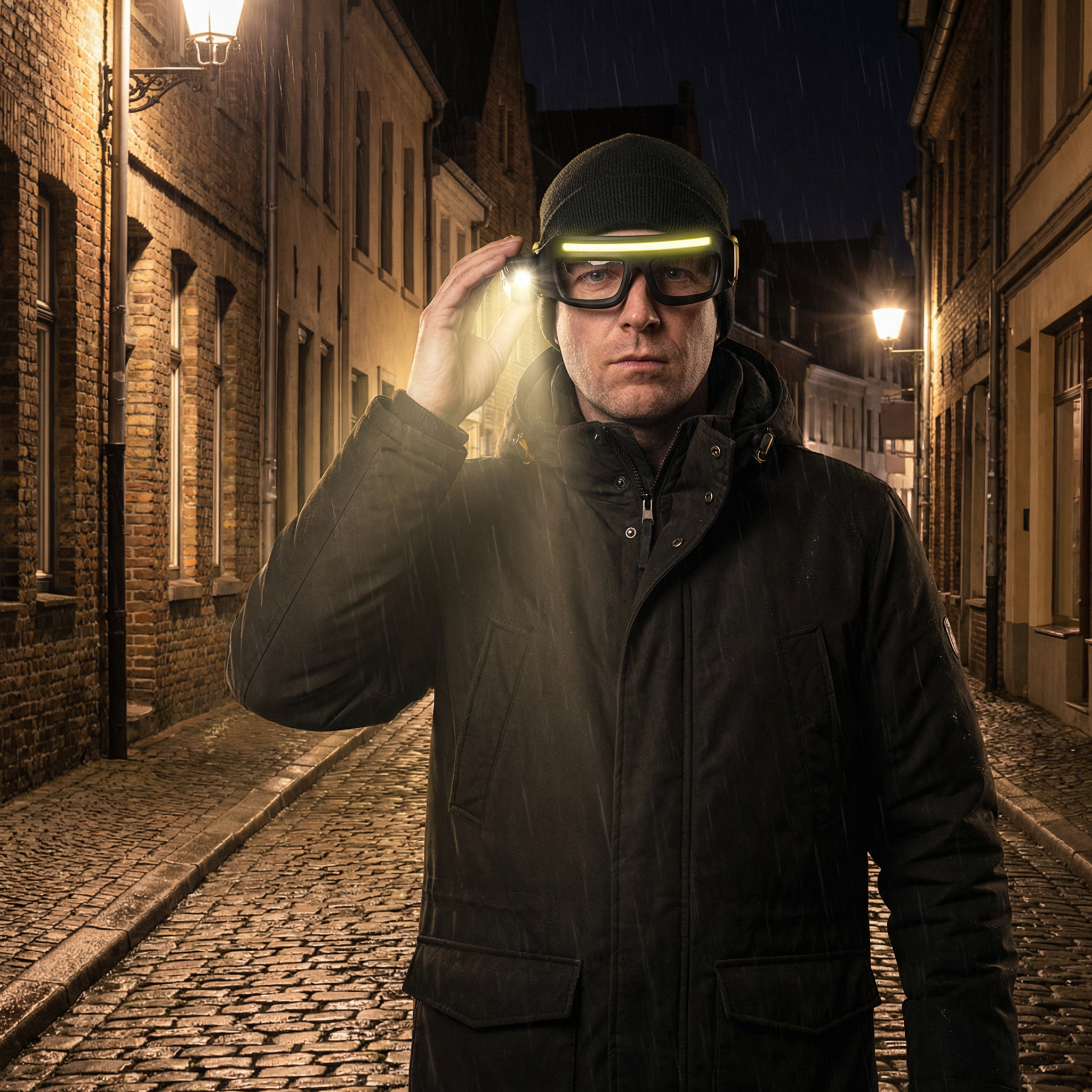 Rechargeable LED Headlamp with Motion Sensor – USB-C Work Light for Professionals