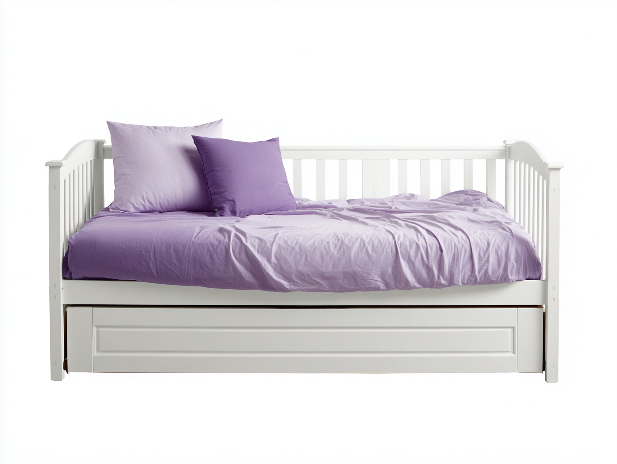Sofá cama de madera 205×96×88 cm - blanco - diseño diván con cama nido-Zamonlyinterior