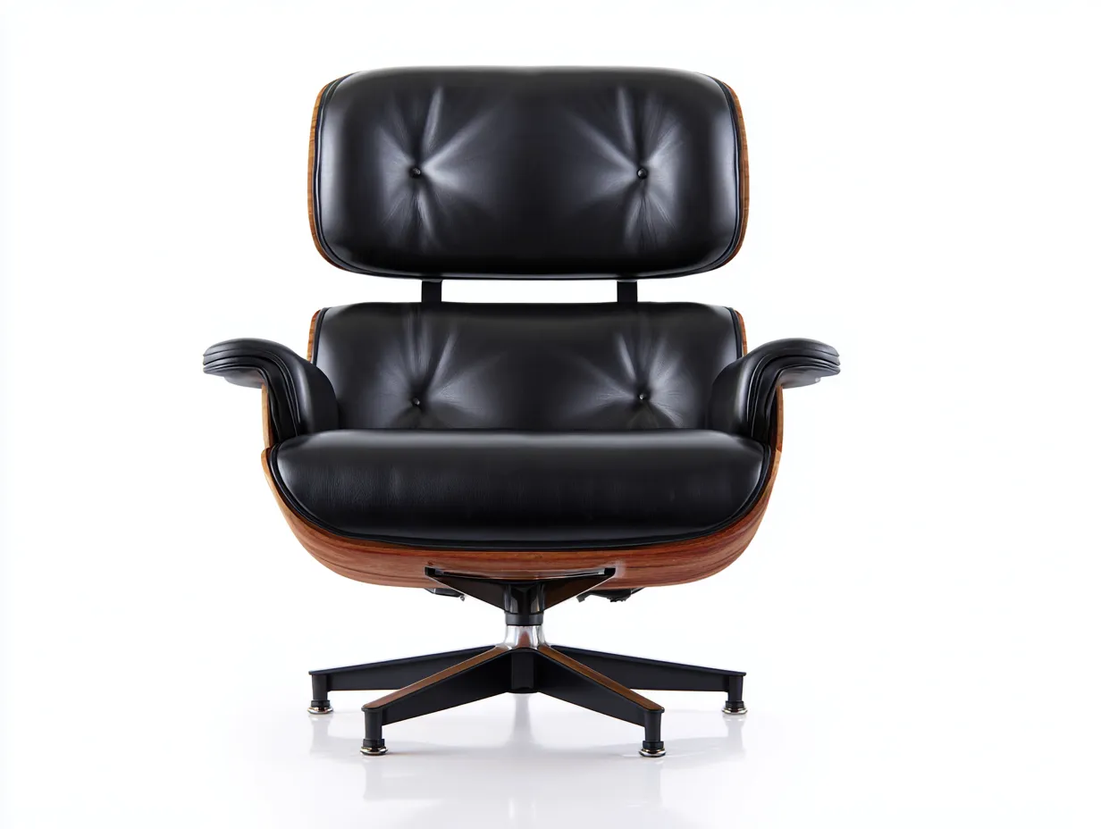 Sessel 85×85×105 cm – Schwarz/Holzfarben – eleganter Loungesessel mit Drehfunktion-Sotatahaus