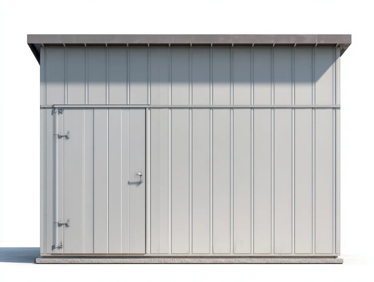 Gartenhäuschen aus Metall 260×190×220 cm - grau - wettergeschützter Stauraum im Freien-Sotatahaus