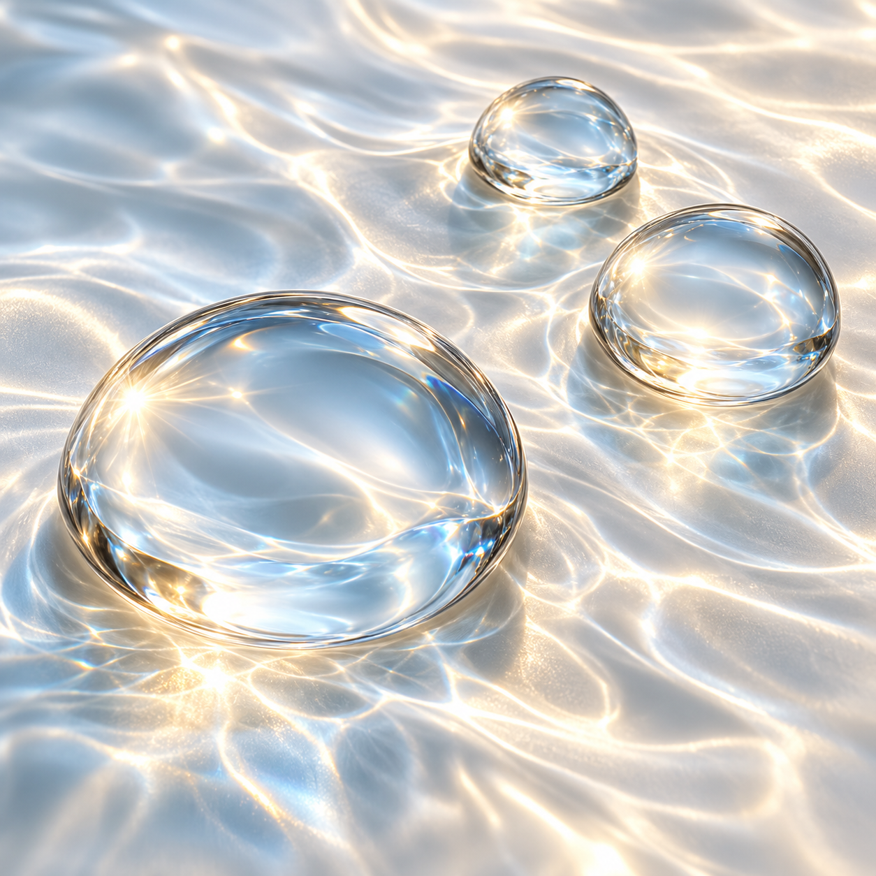 AUJ Hyaluronic Acid abstract editorial art; not a raw-material photograph