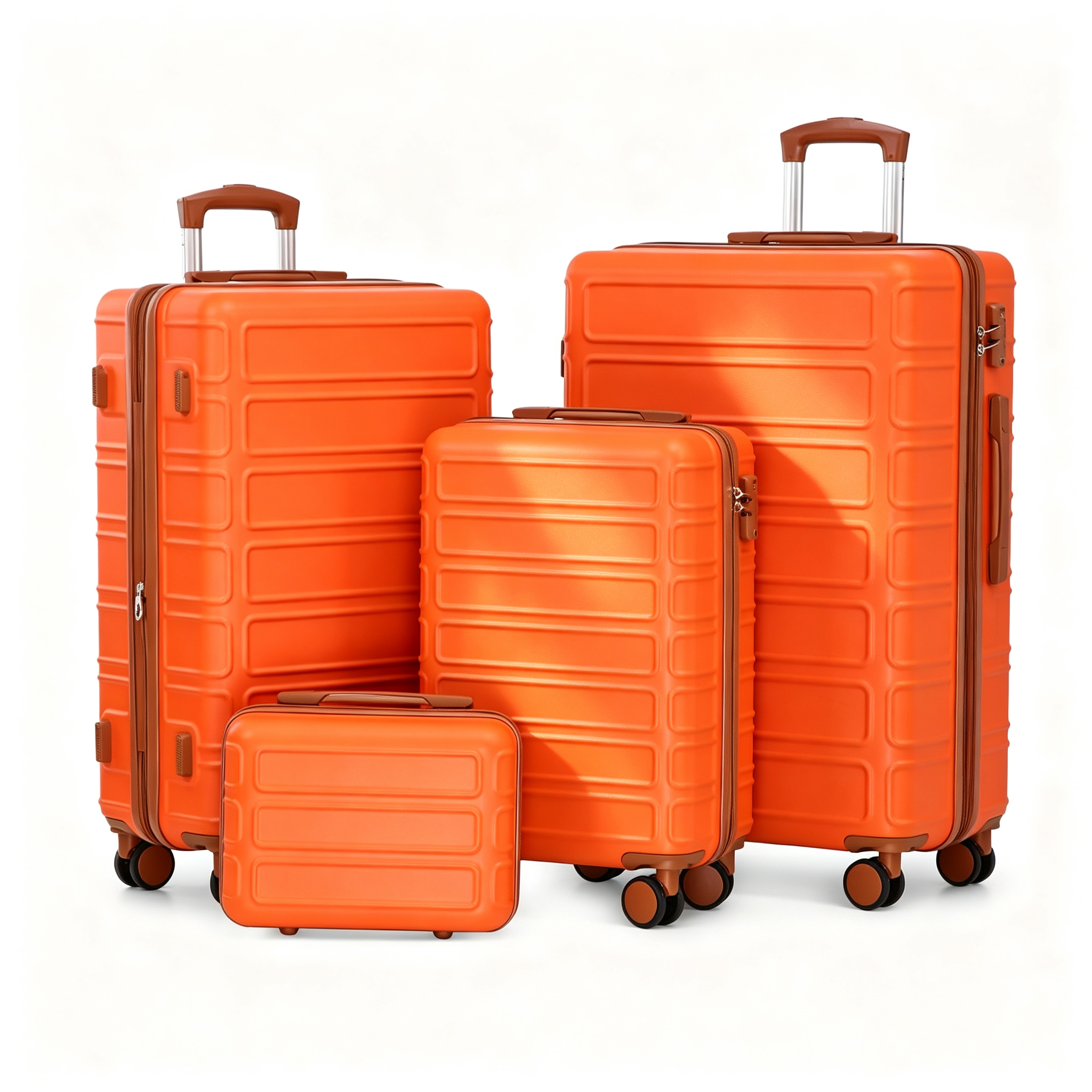 4 Piece Luggage Set Expandable ABS Travel Suitcase Set TSA Lock Hardshell Durable Lightweight Traveling Luggage Sets Gift for Back to School (28in26in20in13in)