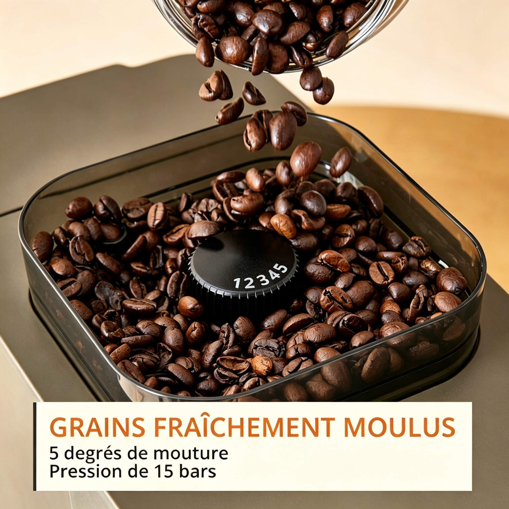 Coffee Crush Experience Bean-To-Cup Coffee Maker | Ultra Compact Espresso Machine, Makes Cold Brew & Milk-Based Coffee Recipes