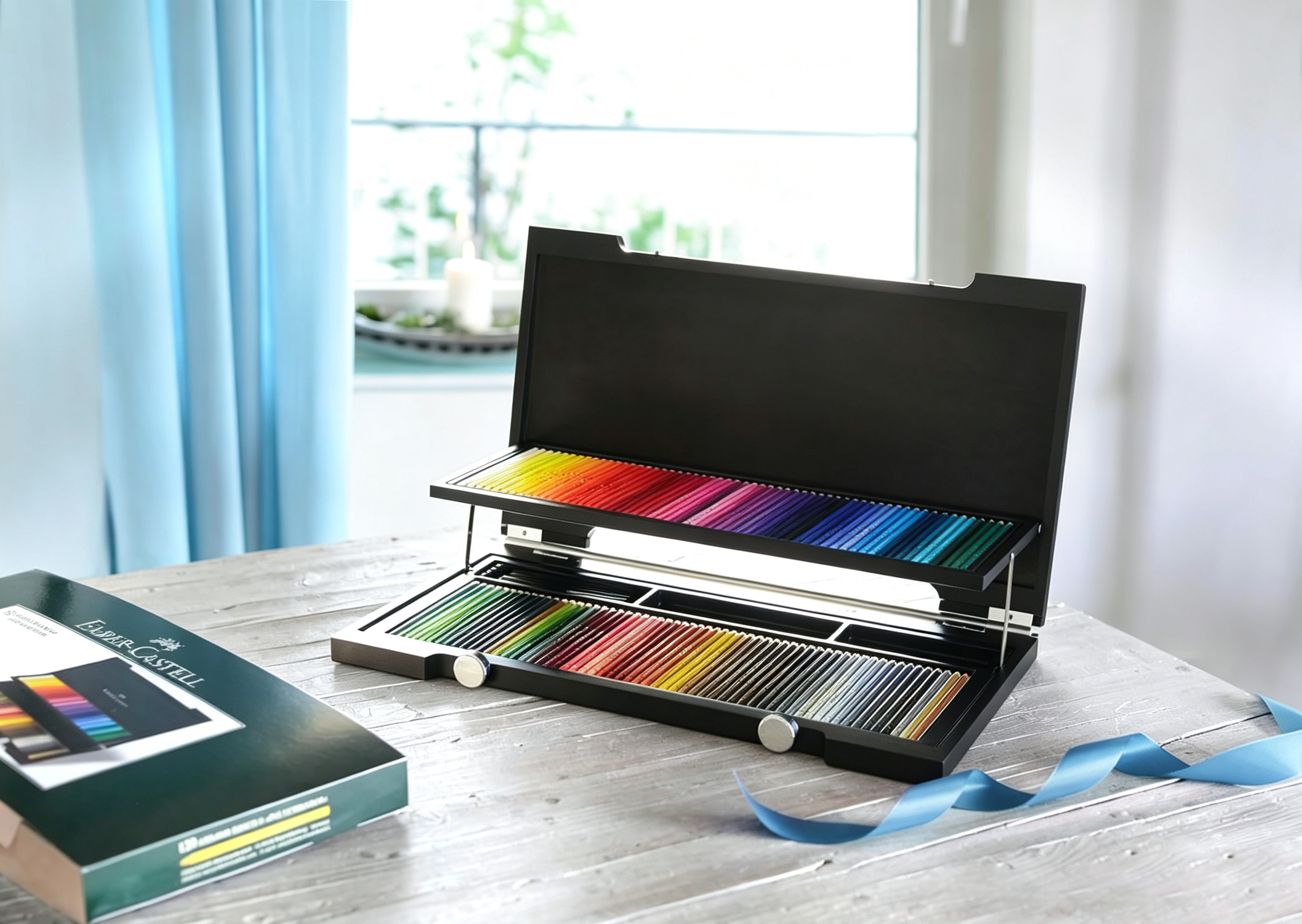Faber-Castell AG110013 Polychromos Colour Pencil in Wooden Case, 3.8mm Lead, 120 Pieces