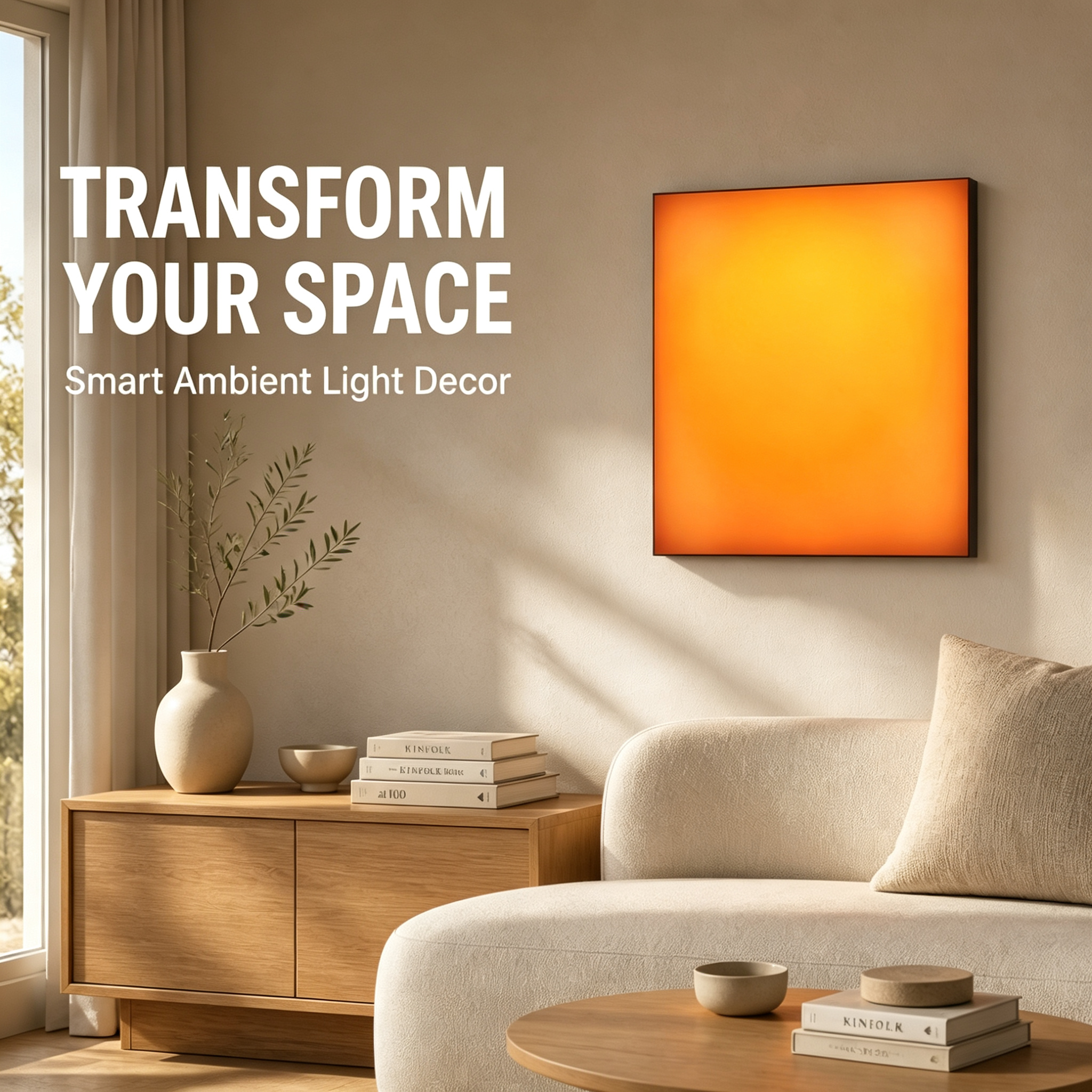 LED illuminated wall decor for hotel lobbies and corridors| Modern sunrise & sunset light box with durable aluminum frame.