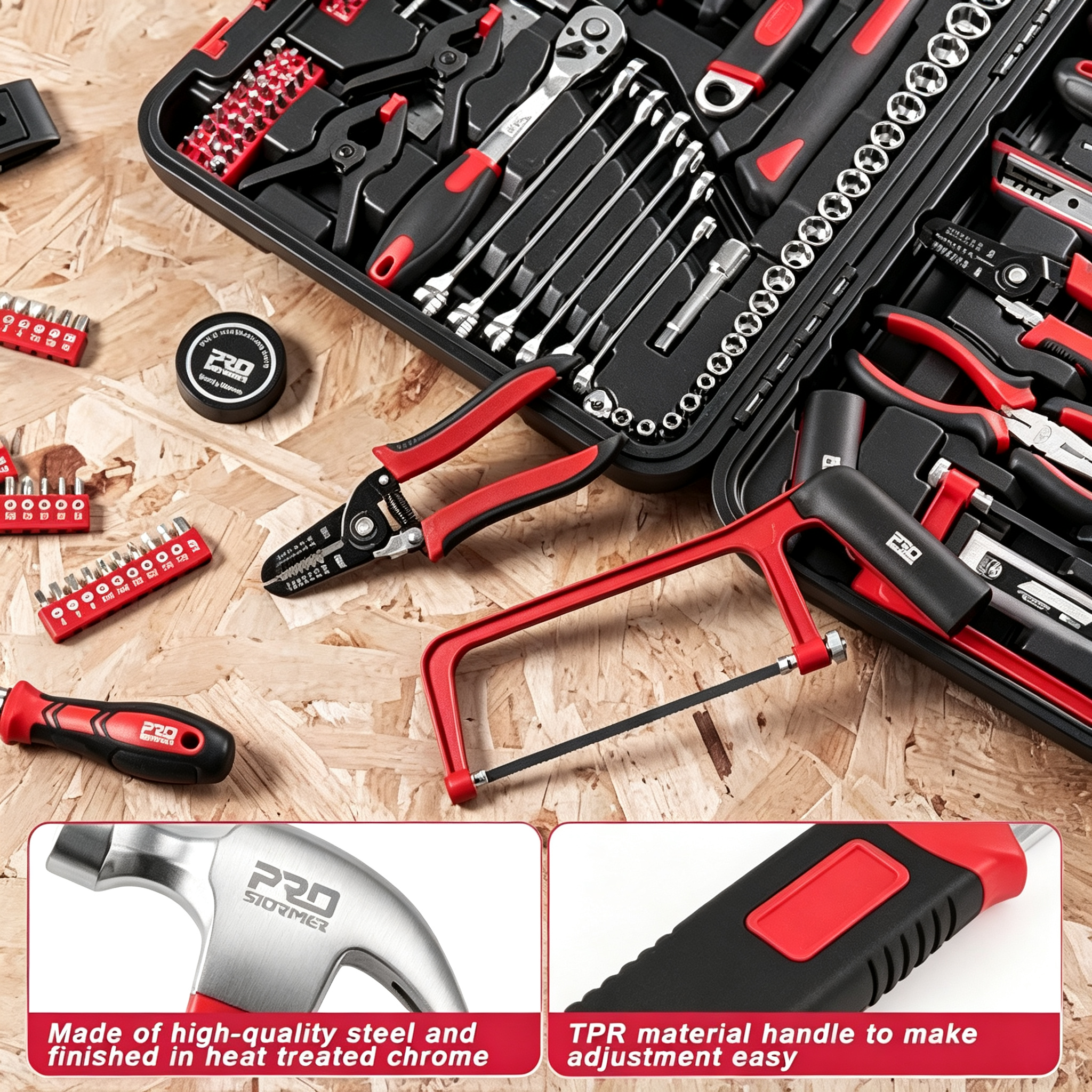 259-Piece Home Tool Kit with Portable Storage Box
