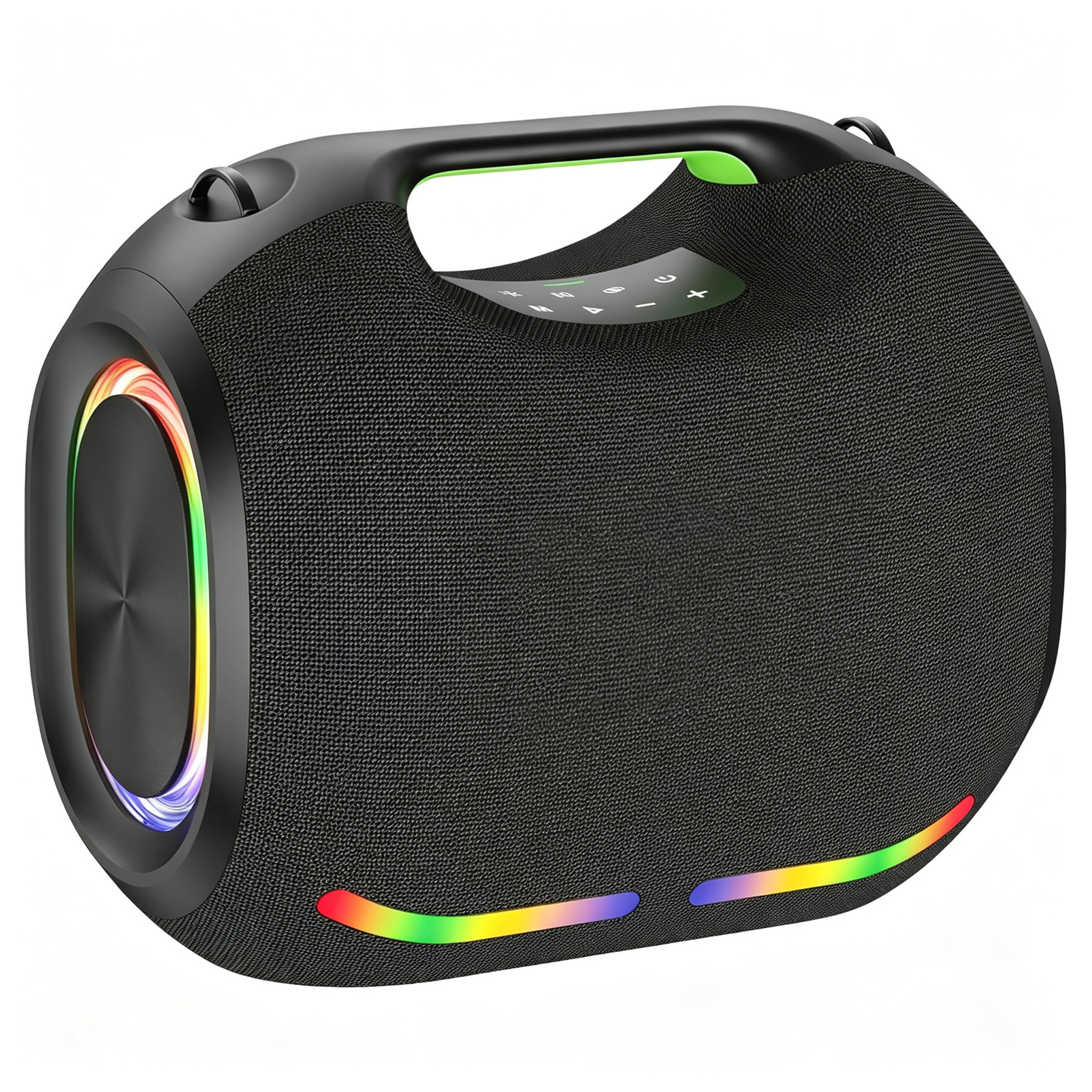 250W High Volume Portable Blue Tooth Audio Speaker Outdoor Waterproof Wireless Subwoofer Suporrt USB/TF/AUX RGB Light.