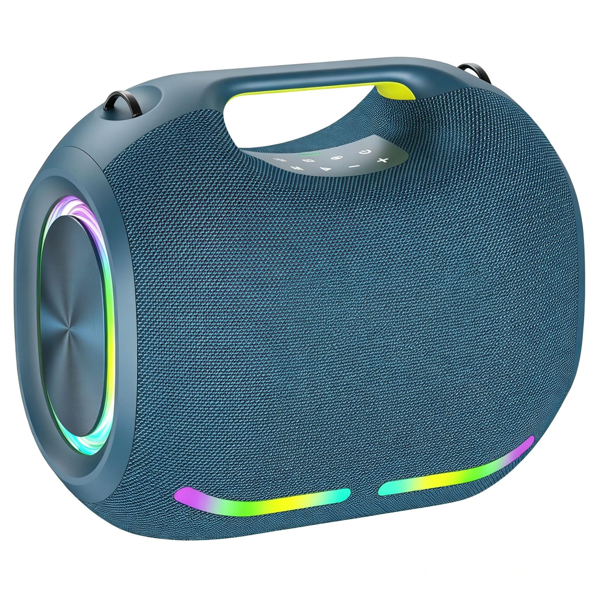 250W High Volume Portable Blue Tooth Audio Speaker Outdoor Waterproof Wireless Subwoofer Suporrt USB/TF/AUX RGB Light.