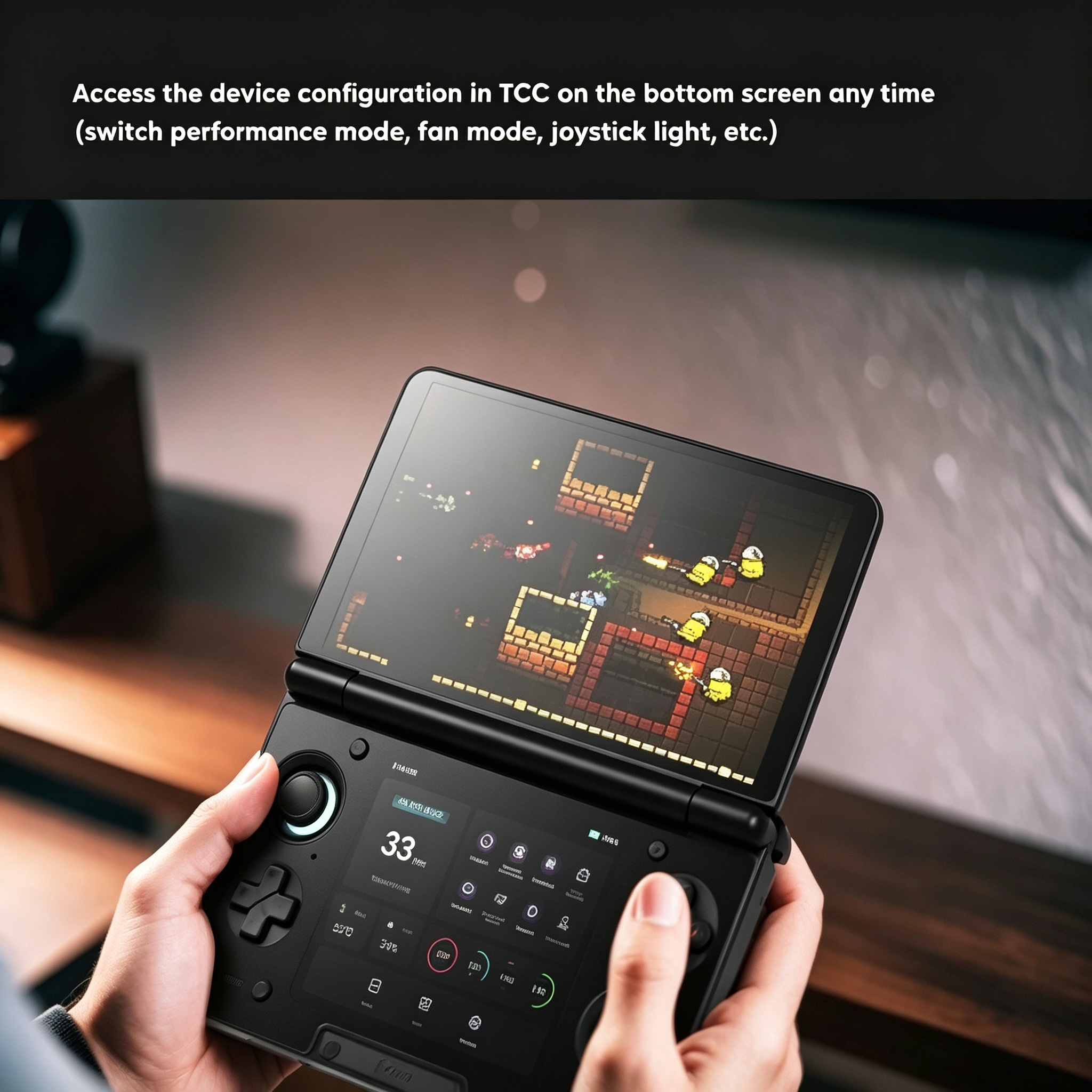 Handheld Gaming Console 6-inch Dual-Screen Touch Screen Color Display Android 14 Wi-Fi Full HD Built-in 10000 Games PSP