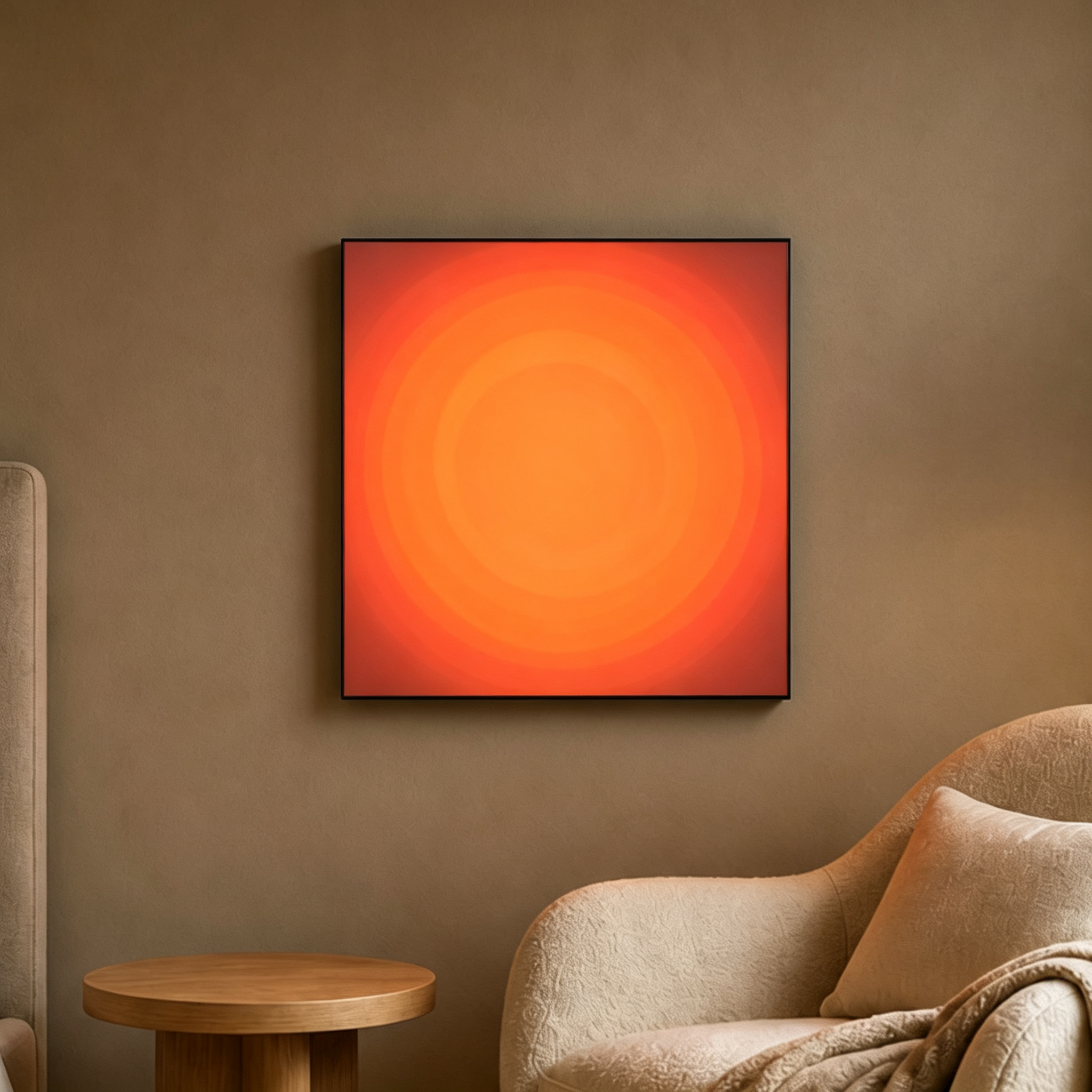 LED illuminated wall decor for hotel lobbies and corridors| Modern sunrise & sunset light box with durable aluminum frame.