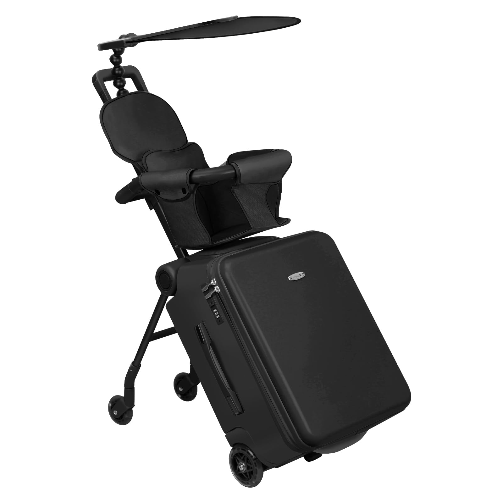 Expandable Luggage with Spinner Wheels,Large Suitcases with Child Seat Design,Hard Luggage for Women and Men,20 inch Hardside Carry on Luggage for Travel