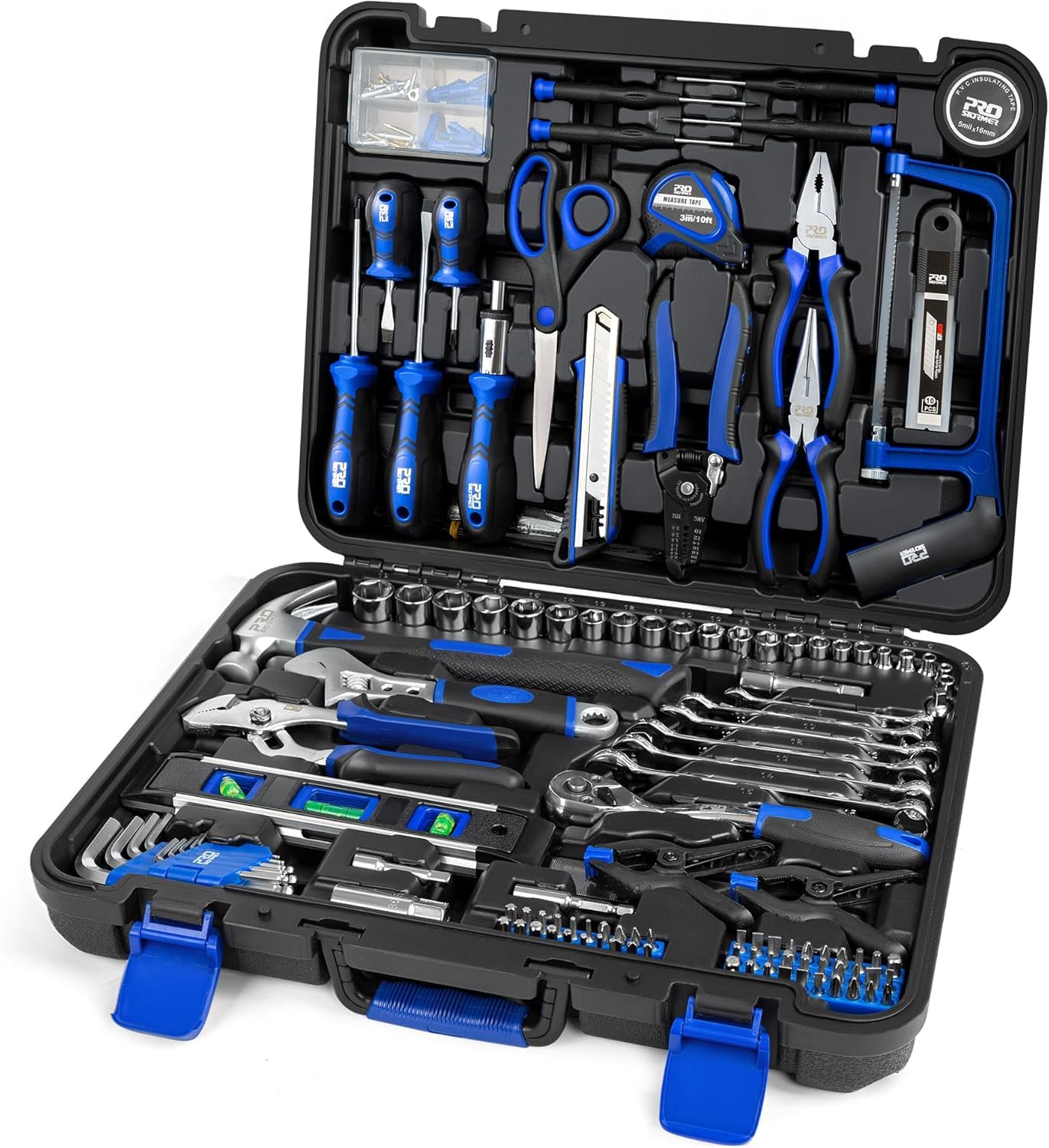 259-Piece Home Tool Kit with Portable Storage Box