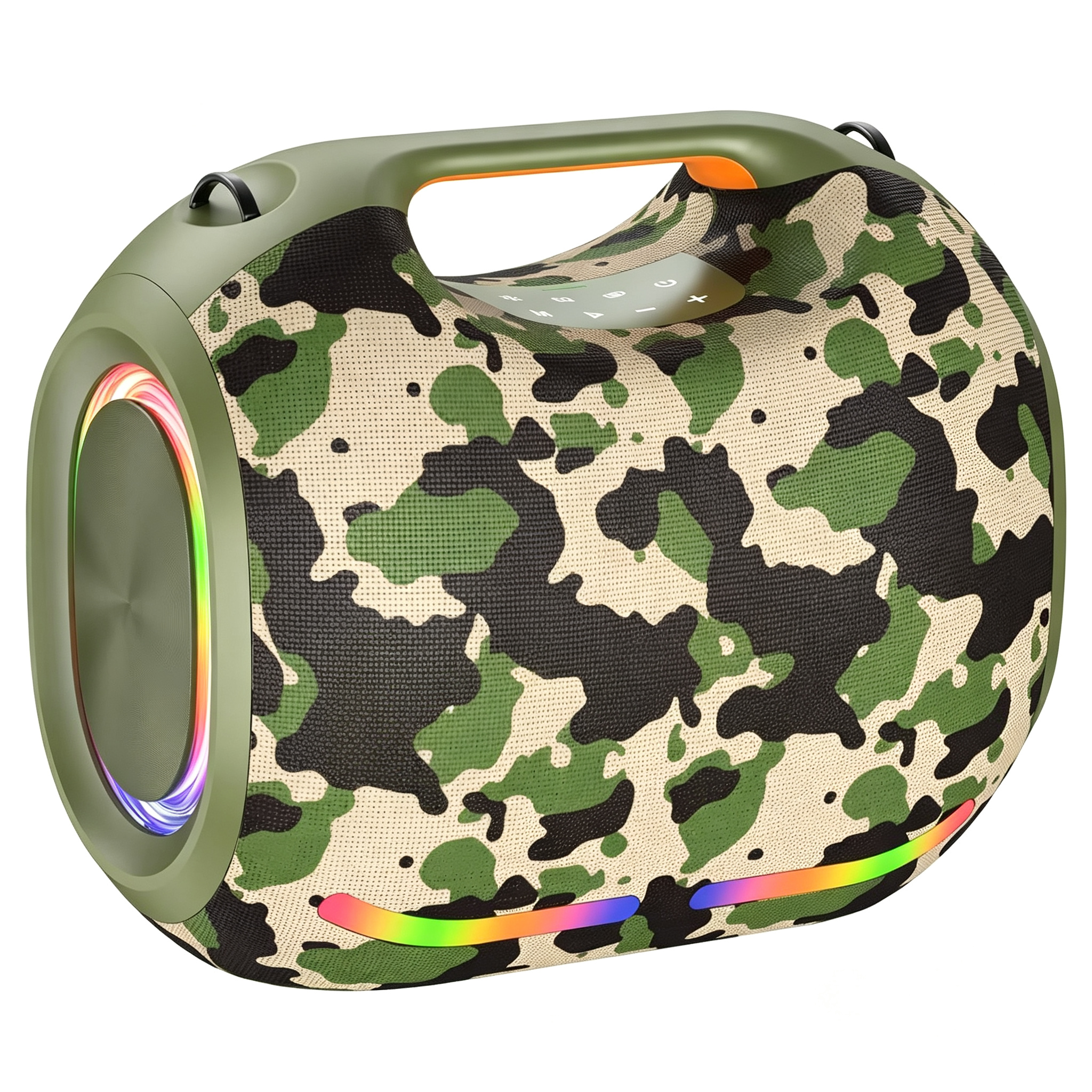 250W High Volume Portable Blue Tooth Audio Speaker Outdoor Waterproof Wireless Subwoofer Suporrt USB/TF/AUX RGB Light.