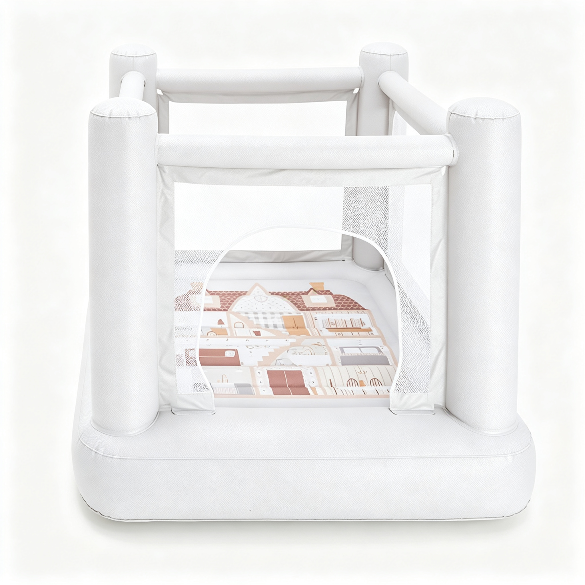 Mini Bounce House,Jumping House for Indoor Play, Bouncy Castle for Toddlers & Kids 3-6, Easy Set Up & Storage