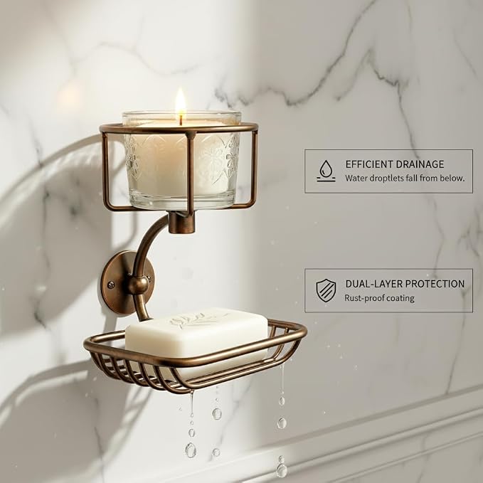 Stainless Steel Corner Shower Basket - Rust-Resistant