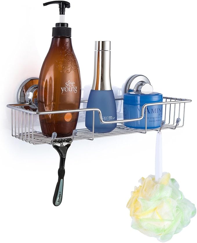 Contemporary Stainless Steel & White Soap Dish