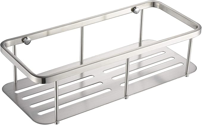 Classic Wall-Mounted Stainless Steel Shower Caddy Basket