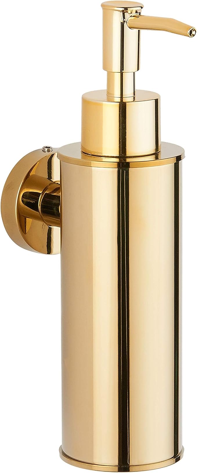 Wall-Mounted Stainless Steel Soap Dispenser - Brushed Brass (180ml)