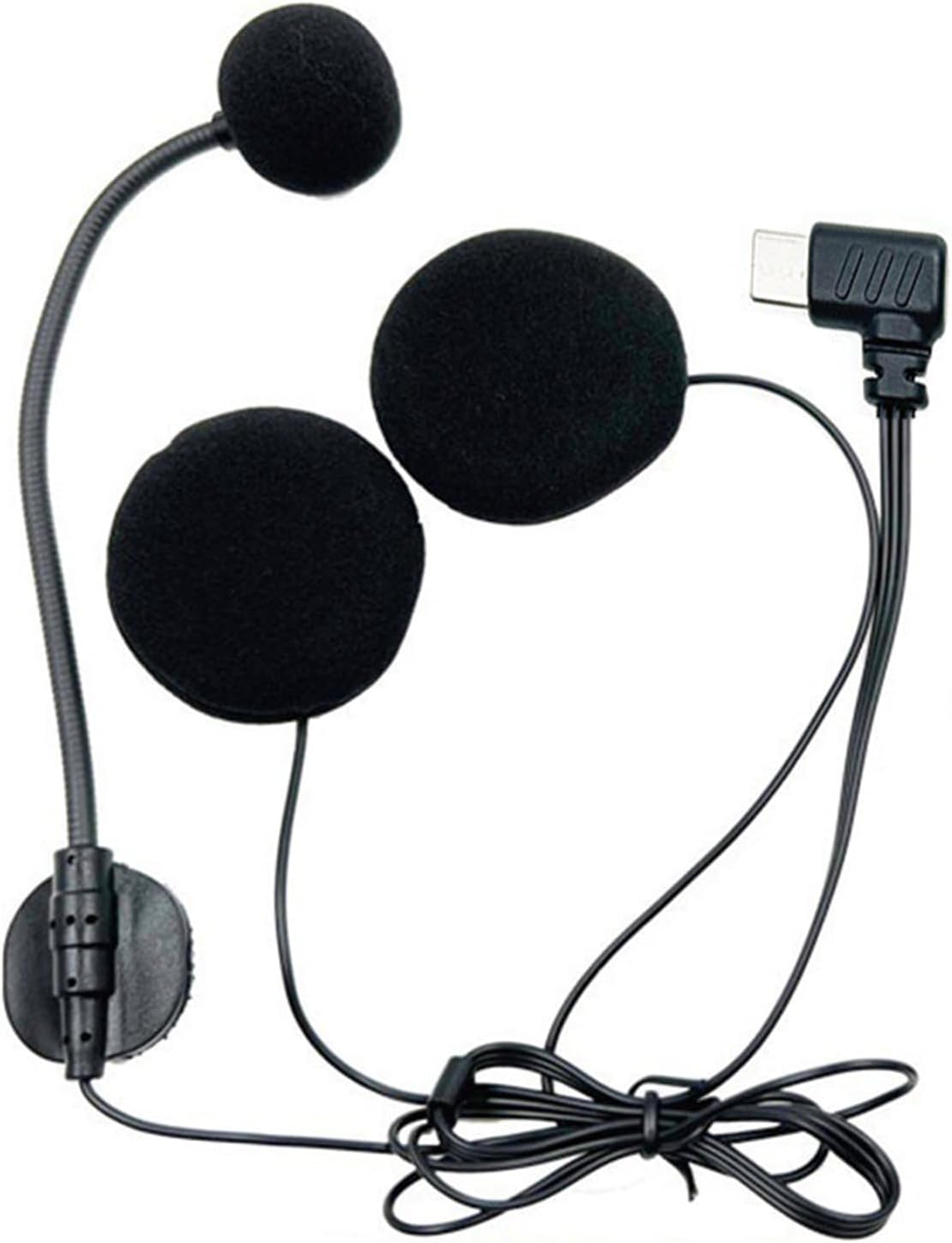 Type C Half Covered Helmets Headphone Microphone