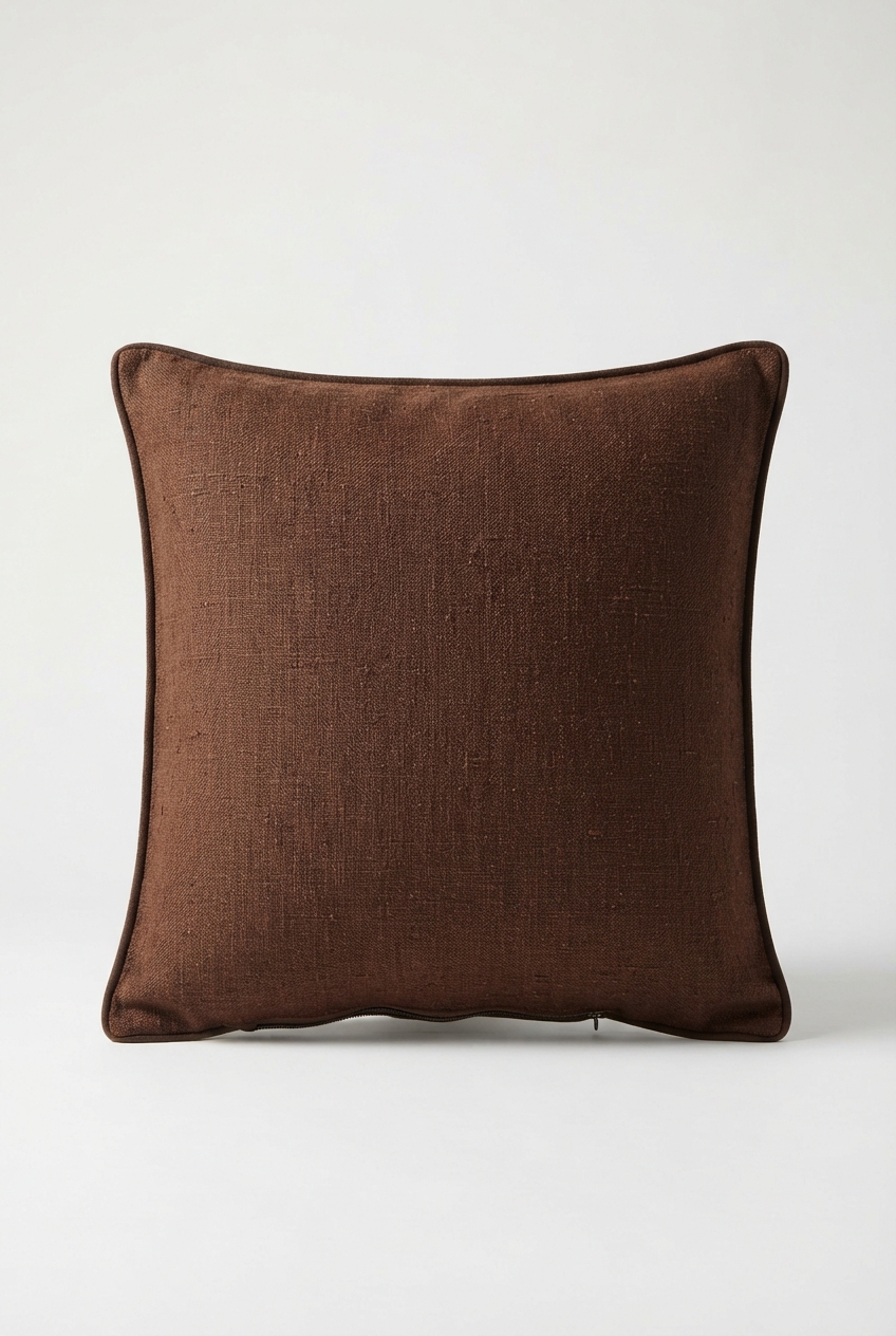 Brown vintage patterned throw pillow cover 45cm