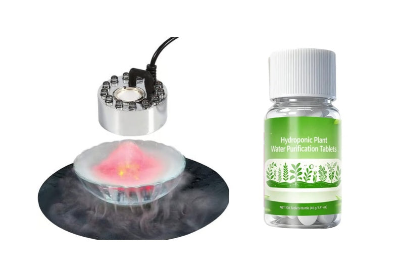 💨 12-LED Ultrasonic Mist Maker Fogger – Creates cool mist & colourful light – Perfect for humidifiers, fountains or Halloween decor – runs quietly in water 💧✨