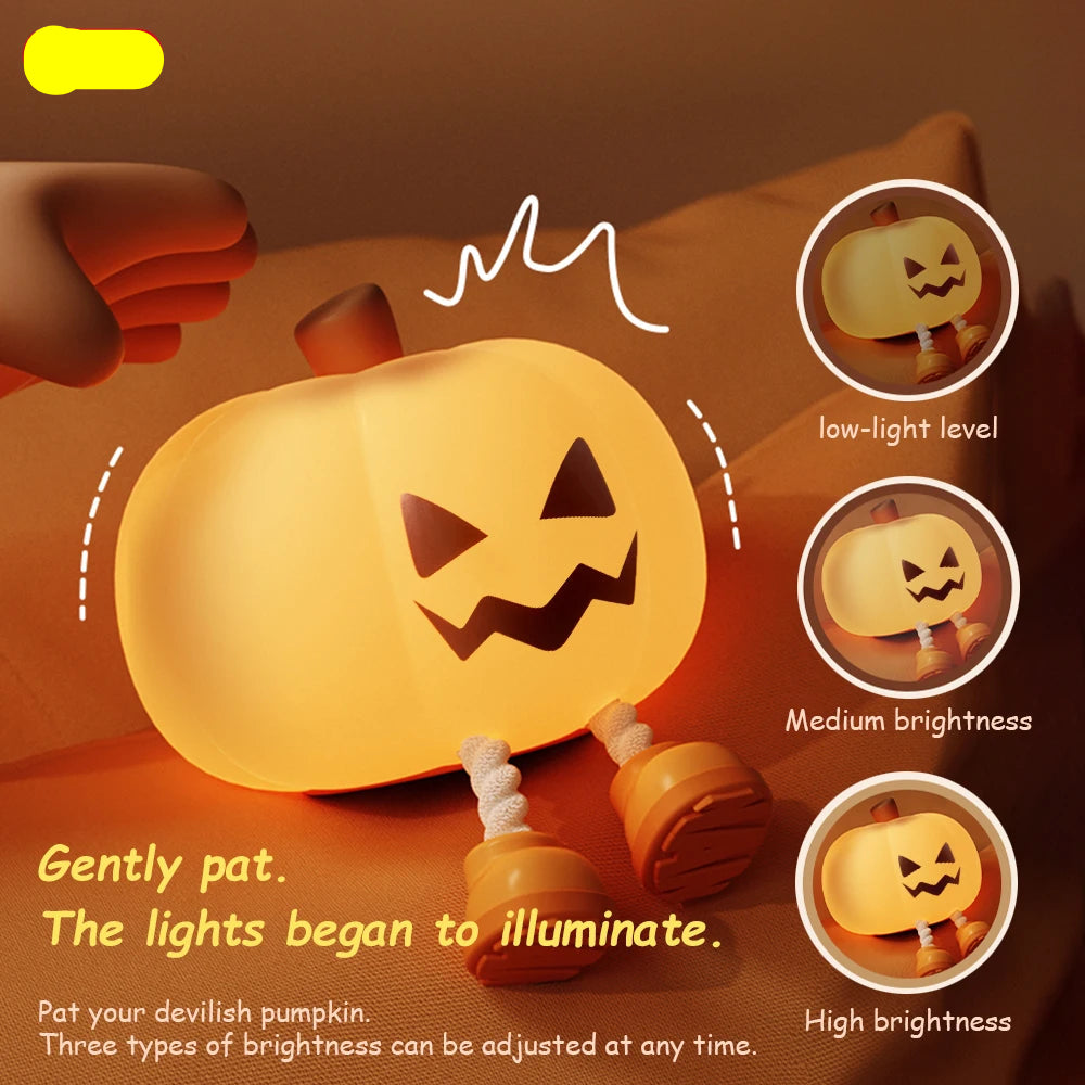 Soft Glow Pumpkin Night Light