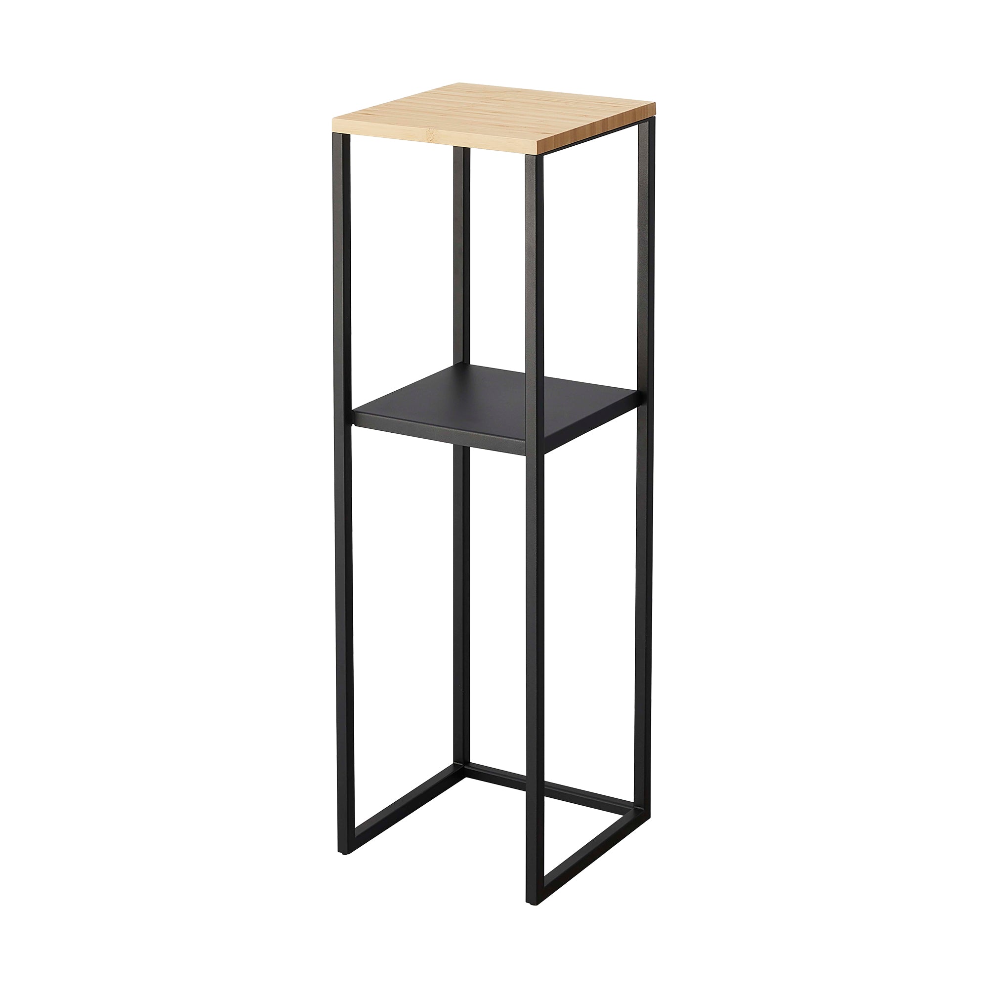 varobay Two-Tier Display & Storage Shelf (31.5" H) - Steel + Wood