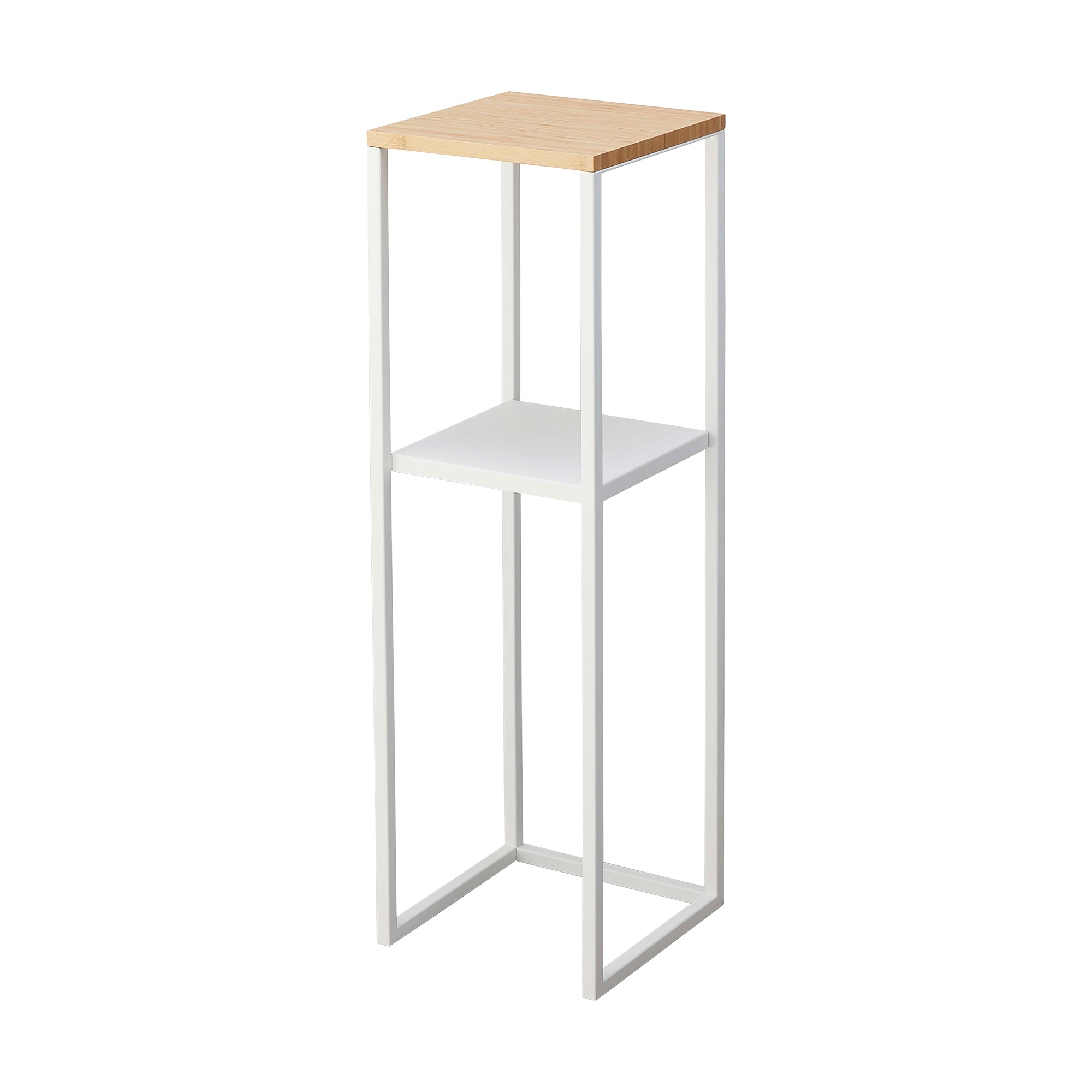 varobay Two-Tier Display & Storage Shelf (31.5" H) - Steel + Wood