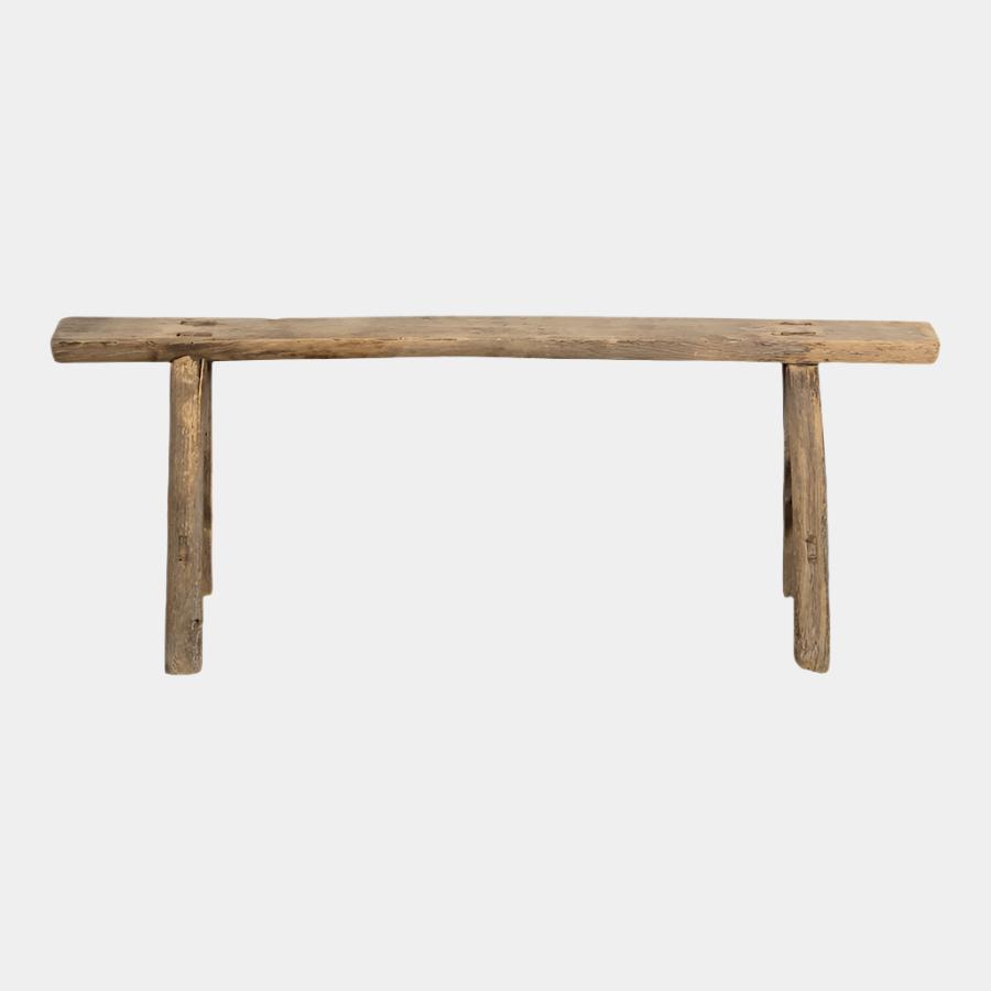 uvessa Skinny Elm Wood Bench