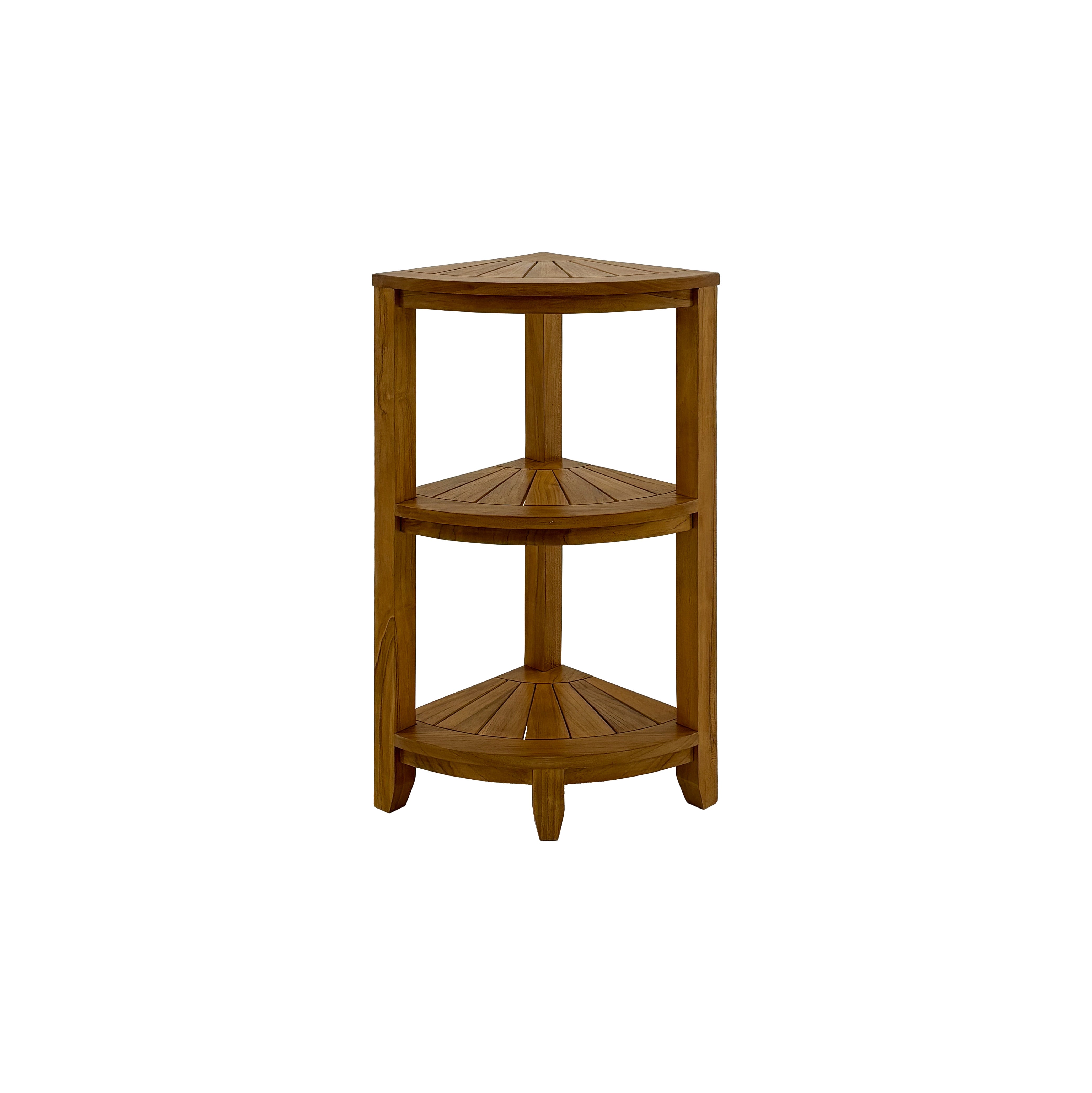 uvessa Teak Shower and Spa/Bathroom/Outdoor Corner Shelf