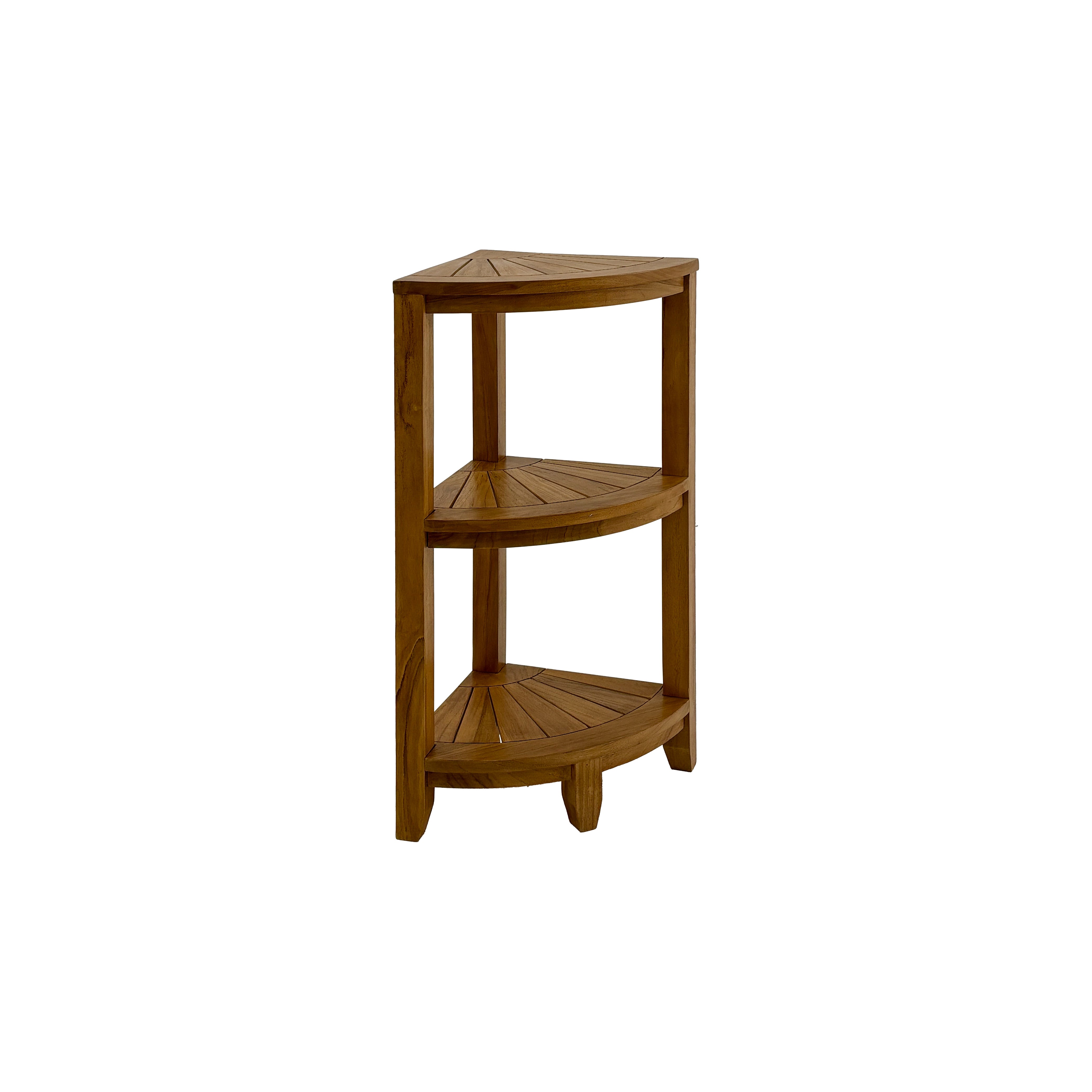 uvessa Teak Shower and Spa/Bathroom/Outdoor Corner Shelf