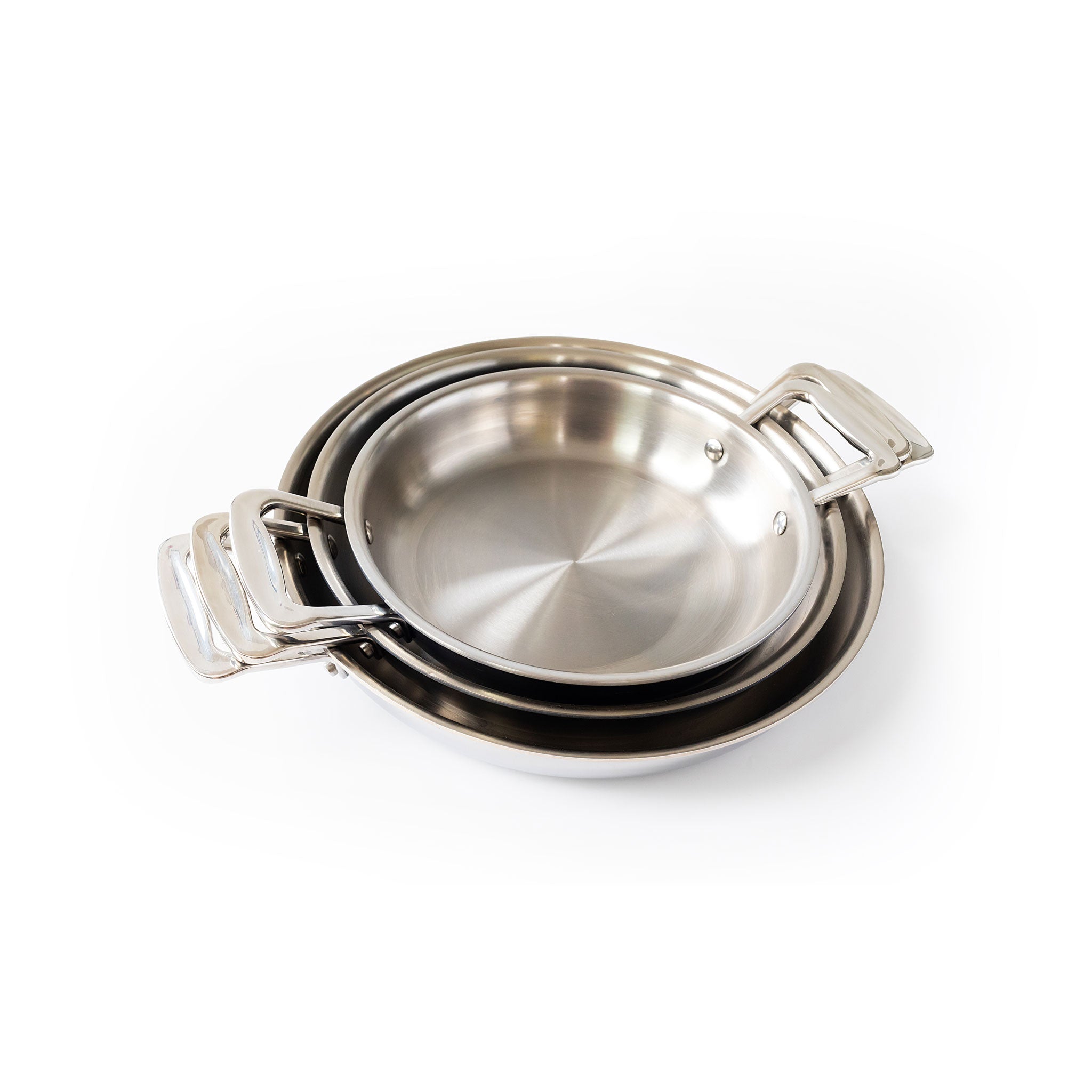 rilnora 3- Piece Fry Pan Set With Short Handles
