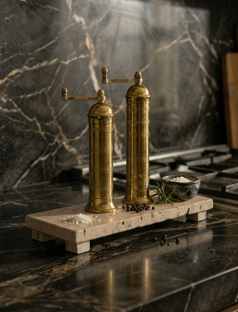 rilnora Cojio Footed Travertine Tray